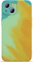 Apple iPhone 13 Mini Hoesje - Mobigear - Color Serie - TPU Backcover - Autumn Yellow - Hoesje Geschikt Voor Apple iPhone 13 Mini