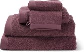 Casilin Handdoeken Set - 2 douchelakens (70x140cm) + 1 handdoek (50 x 100cm) + 2 washandjes - Figue - Paars