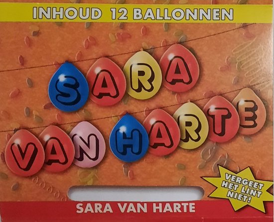 Ballonnen - tekst SARA van Harte - compleet - 2 sets
