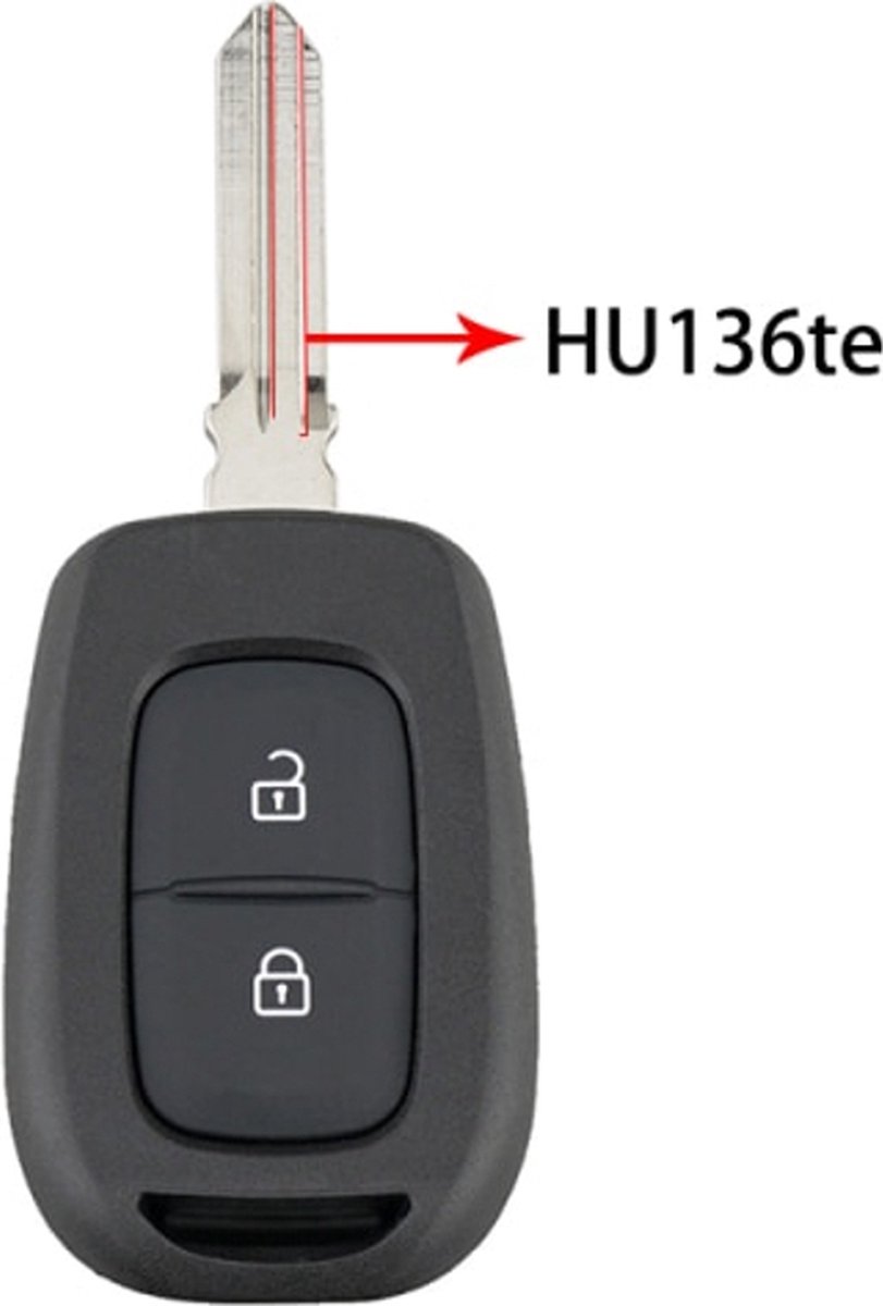 Betterher Behuizing van de afstandsbediening 2 toetsen auto