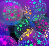 10 stuks glow in the dark ballonnen sterren