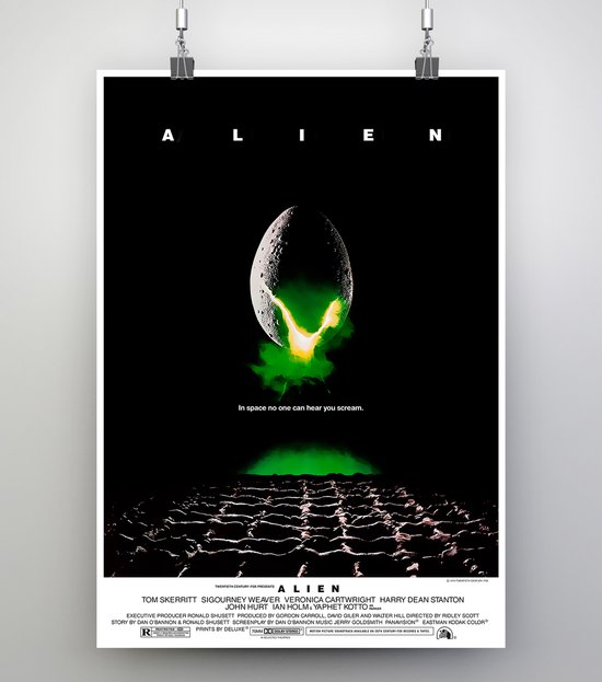 Poster film Alien 1979 - Filmposter extra dik 200 gram papier