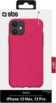 Apple iPhone 12 Hoesje - SBS - Vanity Serie - TPU Backcover - Roze - Hoesje Geschikt Voor Apple iPhone 12