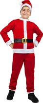 FUNIDELIA Kerstman kostuum voor jongens - 5-6 jaar (110-122 cm) - Rood