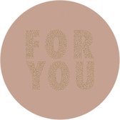 Sluitsticker XL For You | Rose – Oudroze – Goud Stipjes | Verrassen | Envelop stickers | Cadeau – Gift – Cadeauzakje | Chique inpakken | DH Collection