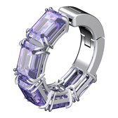 Swarovski Damen-Einzelner Ohrschmuck Metall Swarovski-Kristall One Size Zilver / Paars 32018649