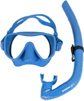BEUCHAT Hemelsblauwe volledige siliconen snorkelmaskerset - Volwassenen