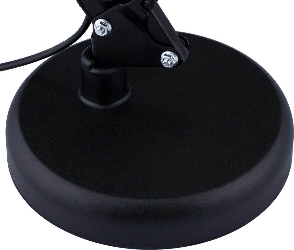 LED Bureaulamp - Maxorit Rety - E27 Fitting - Verstelbaar - Retro - Klassiek - Rond - Mat Zwart thumbnail 4