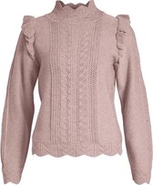 Object Trui Objportia Knit L/s Pullover Pb11 23037672 Sphinx/melange Dames Maat - XL