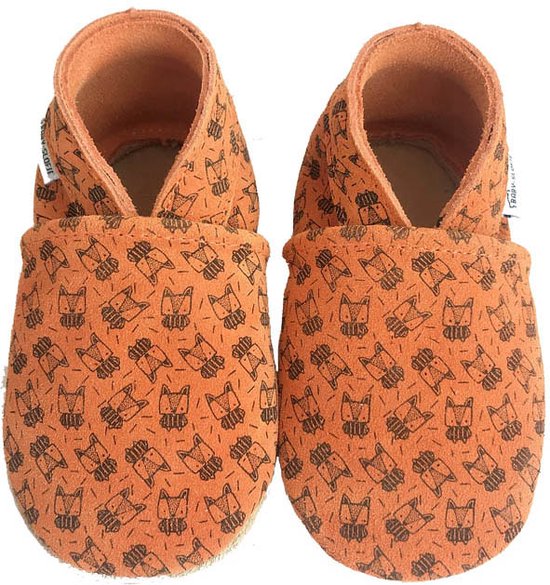 Chaussures bébé en daim orange foncé de Wall-Vis pointure 18/19