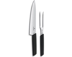 Victorinox Swiss Modern Trancheerset - 2-delig - Zwart - RVS/PP