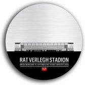 Rat Verlegh stadion NAC Breda muurcirkel | voetbalstadion wanddecoratie | Dibond Butler Finish | dibond butler finish 60cm