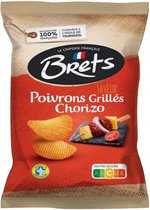 Bret’s Chips Gegrilde Paprika’s & Chorizo 10 x 125g - Voordeelverpakking