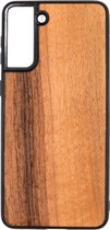 Samsung S21 PLUS Noten - Houten GSM / Telefoon Hoesje - Shockproof TPU Case