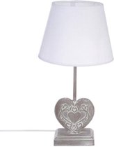 Atmosphera - Tafellamp - Schemerlamp - Hart - Grijs - Wit - 49 cm