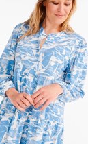 Lords & Lilies jurk/kleed dames - gebroken wit-blauw print - 212-5-LDA-Z/980- maat M