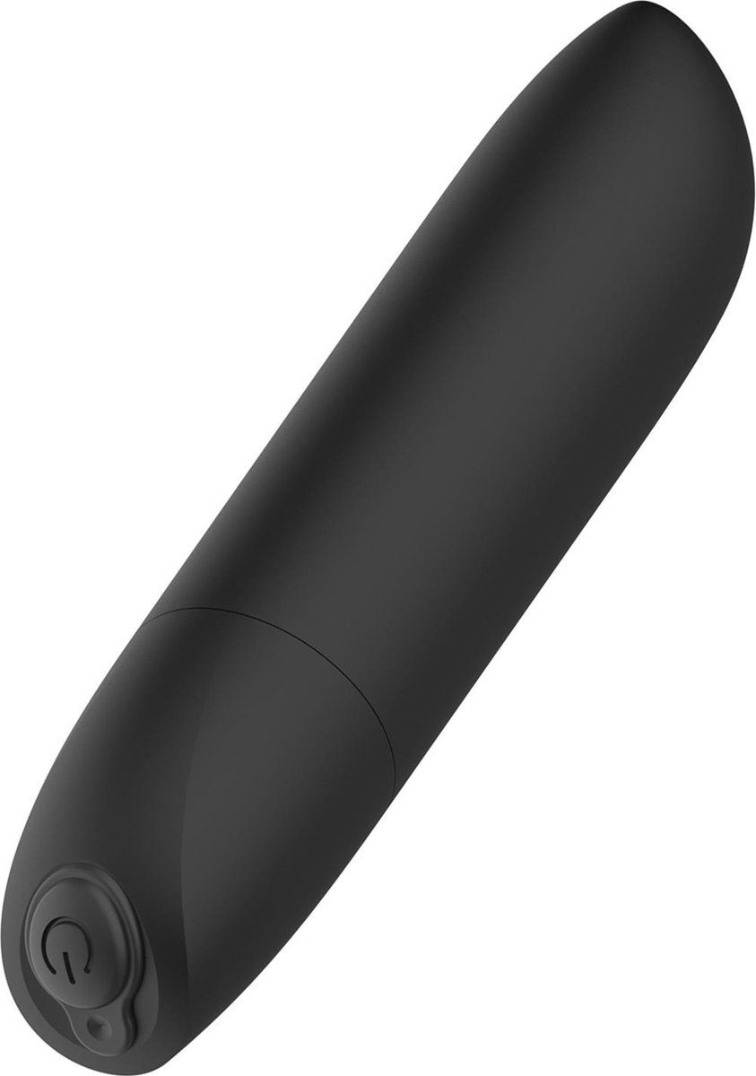 Goedkoopste Bossoftoys - 22-00045 - Powerful Bullet Vibrator - USB rechargeable - 20 Functions - Matt Black