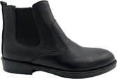 Chelsea Boots- Heren laarzen- Heren schoenen 1027- Leather- Zwart- Maat 41