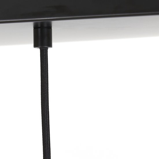 Suspension 10L 124x35x120 cm SUBAR noir mat + verre fumé