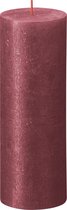 4x Bolsius Kaarsen - Rustieke Stompkaarsen Set - Rood / Glitter- 19cm | Voordeelset