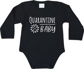 Rompertjes baby - Quarantine Baby - maat 56 - lange mouwen - baby - baby kleding jongens - baby kleding meisje - romper - kraamcadeau meisje - kraamcadeau jongen - zwanger - stuks