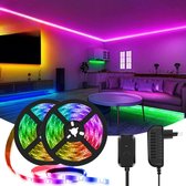 Homezie Led strip - Synchroniseert met muziek - Led light strip -  20 meter - Led lights - Met afstandsbediening