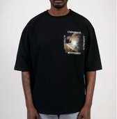 Galaxy photoprint t-shirt zwart van het merk Autrement maat M - t-shirt - herenkleding - mannen mode - galaxy