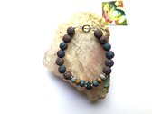Lava Mixed color met sluiting 10 mm