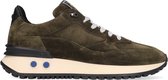 Floris van Bommel Mannen Leren Lage sneakers / Herenschoenen  16484 - Groen - Maat 45