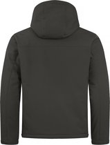 Clique Padded hoody softshell donkergrijs m