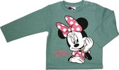 Disney Minnie Mouse Meisjes Sweater - Zacht Groen - Maat 80