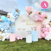 Ballonnenboog Gender Reveal - Volledig pakket met 200+ roze & blauwe ballonnen - Gender reveal versiering