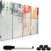 Navaris magnetisch memobord met Accessoires - 40 x 60 cm - Uitwisbaar whiteboard met marker en magneten - Witte muur ontwerp