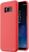 Siliconen Backcover Hoesje Samsung Galaxy S8 Rood - Telefoonhoesje - Smartphonehoesje - Zonder Screen Protector