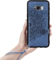 Backcover Fashion Mini Wallet Hoesje Samsung Galaxy S8 Plus Blauw - Telefoonhoesje - Smartphonehoesje - Zonder Screen Protector