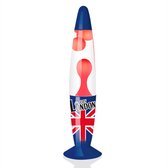 Kreative Lava Lamp London City - Sfeerlamp - UK - Blauw - Rood - Tafellamp