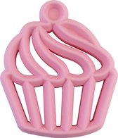 Itzy Ritzy - siliconen bijtring - Roze Cupcake