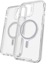 Gear4 Crystal Palace doorzichtige Mag hoes iPhone 12 mini - Stevig transparant hoesje - Stevige beschermhoes - randje rondom scherm - Met Mag magneten - valbescherming - Rugged Cle