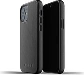 Mujjo - Full Leather Case iPhone 12 Mini 5.4 inch | Zwart