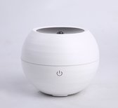 Aroma Diffuser Trendy Design Compact, wit, Etherische Olie Verdamper, essential oil, Vernevelaar, Luchtbevochtiger, Diffuser 230 ml met nachtlampje