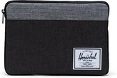 Herschel Anchor Sleeve iPad Air - Black Crosshatch/Black/Raven Crosshatch | iPad - Sleeve / Case / Hoes - Fleece Voering - Verstevigd Exterieur - Licht - Compact