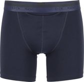 HOM HO1 long boxer briefs (1-pack) - heren boxer lang met horizontale gulp - navy blauw -  Maat: L