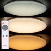 Proventa® Plafondlamp slaapkamer 74 cm - Dimbaar met afstandbediening - Sterren nachtlamp