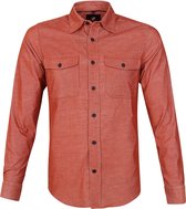 Suitable - Corduroy Overshirt Brique Rood - M - Slim-fit