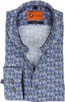 Suitable - Overhemd SL7 Print 180-5 - 41 - Heren - Slim-fit - Extra Lange Mouwlengte