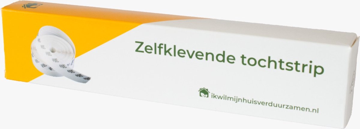 Silicone Tochtstrip van ikwilmijnhuisverduurzamen.nl | Tochtband | 500 cm x 25 mm | Tochtstrips voor Deuren | Zelfklevend | Tochtstopper | Aanpasbaar