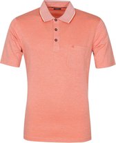 Casa Moda - Polo Oranje Melange - Regular-fit - Heren Poloshirt Maat 4XL