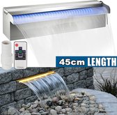Fontein-Decoratieve Fontein-Fontein Waterval-Acryl Fontein-Met Lichte Waterleiding-Zwembad-45 CM
