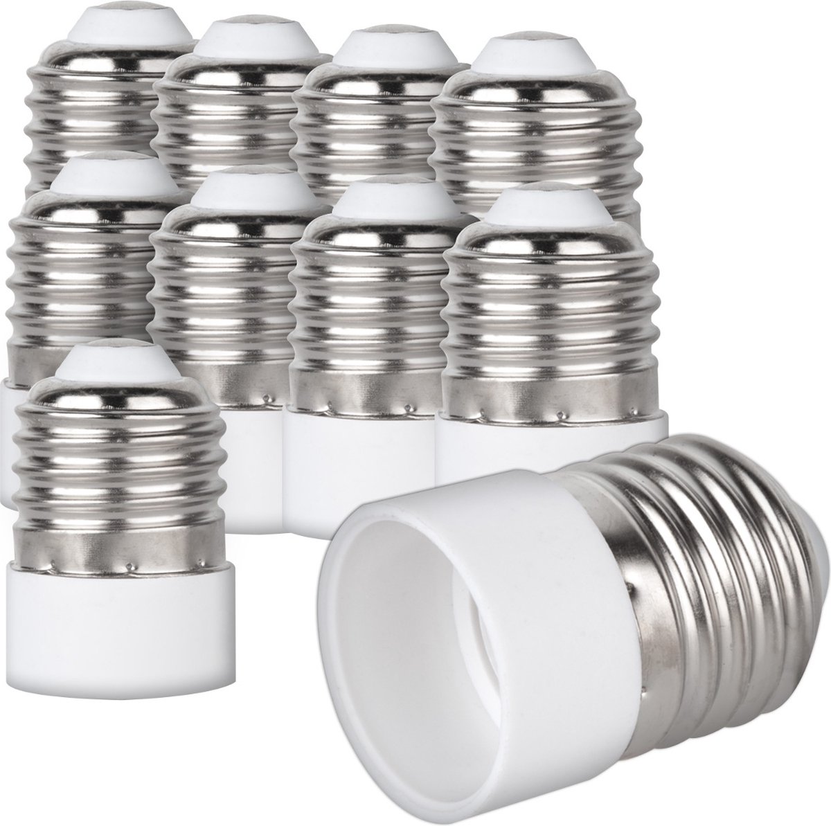 kwmobile verloopfitting E27 naar E14 10 stuks fitting omvormers