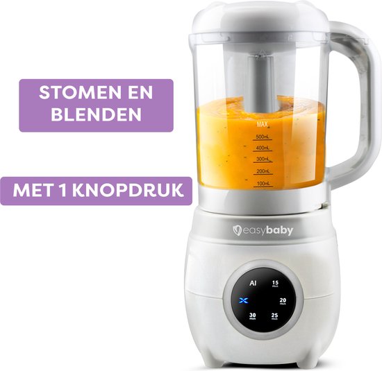 Banket violist feedback Easybaby Steam Baby Blender, 4-in-1 Babyvoedingmaker - Verse Groente en  Fruithap -... | bol.com